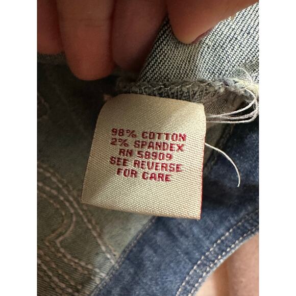 Reba Fall in Memphis Embellished Denim Jean Jacket Small NWT - Picture 4 of 11